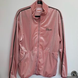 Velvet Checks Pink OVERSIZED jacket